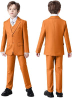 Boys Suit Set Slim Fit Kids Formal Suits Toddler Tuxedo Wedding Prom Classic - Image 5