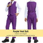 Boys’ Formal Suit 5 Piece Set, Toddler Tuxedos - Image 5