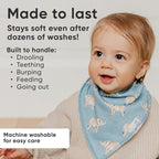 Copper Pearl 4 Pack Soft Cotton Baby Bibs - Image 3