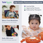 TalkTools Itsy Plate Must-Have Silicone Baby Plates - Image 4