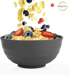 Wheat Straw Bowls Set 60 OZ Unbreakable Large Cereal Bowls Set of 6 Microwave - Image 6