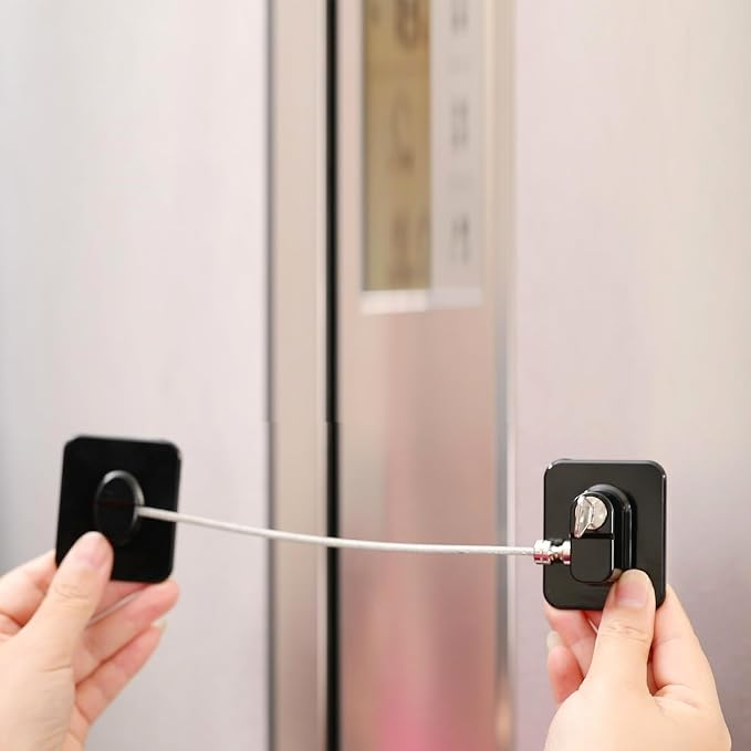 YEYA Upgraded Refrigerator Locks 4 Pack, Baby Proof Cabinet Locks - Image 2