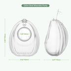 haakaa Wearable Shell Breast Pump 2-in-1 Hands-Free & Passive Silicone Milk - Image 6