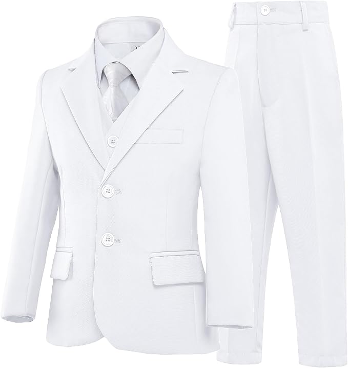 Boys’ Formal Suit 5 Piece Set, Toddler Tuxedos - Image 6