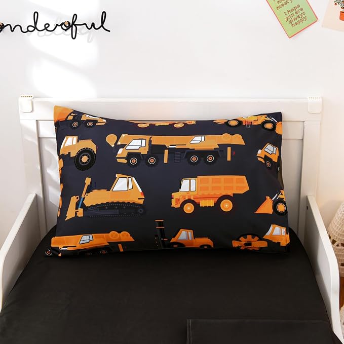 NTBED 4 Pieces Construction Toddler Bedding Set - Image 4