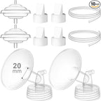 Breast Pump Accessories Kit - 20mm Flange Set Compatible by GOTOCUT