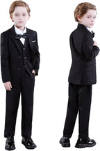 Boys Suit Set Slim Fit Kids Formal Suits Toddler Tuxedo Wedding Prom Classic - Image 5