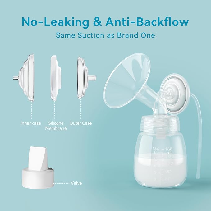 Breast Pump Accessories Kit - 17mm Flange Set Compatible - Image 4