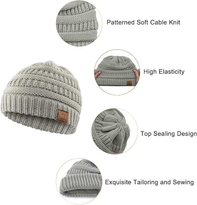 Durio Unisex Baby Beanie - Image 2