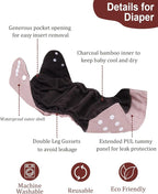babygoal Reusable Charcoal Cloth Diapers - Image 4
