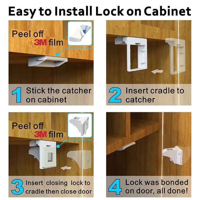 Upgraded Adhesive Magnetic Child Safety Locks - Image 7