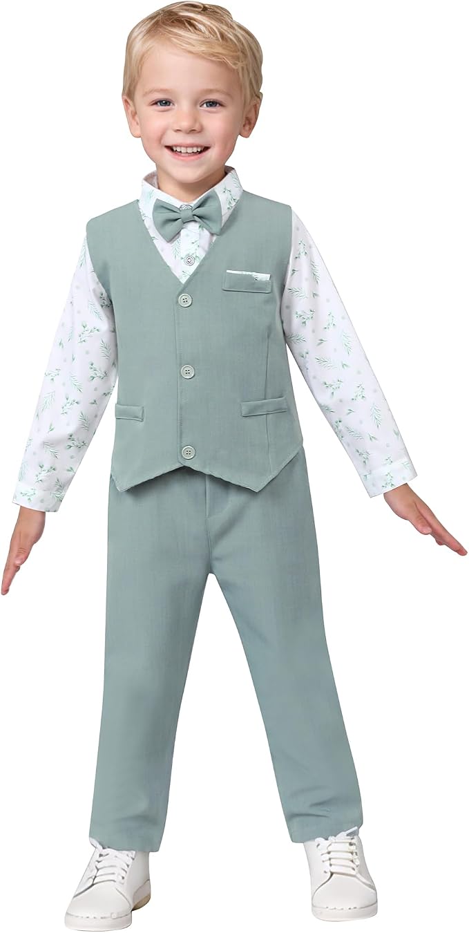 nilikastta Toddler Baby Boy Clothes Suit Gentleman Wedding Outfits Formal Dress - Image 2
