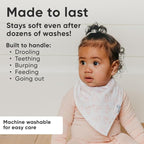 Copper Pearl 4 Pack Soft Cotton Baby Bibs - Image 3