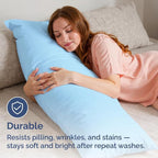 Body Pillowcases Set of 2-20x54 Long Body Pillow Case - Image 4