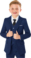 Boys’ Formal Suit 5 Piece Set, Toddler Tuxedos by KEYWANTS
