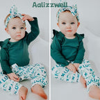 Aalizzwell Preemie Newborn Infant Baby Girls Clothes Ribbed Romper Bodysuit - Image 2