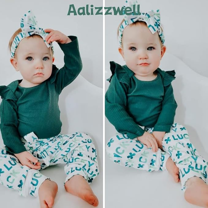Aalizzwell Preemie Newborn Infant Baby Girls Clothes Ribbed Romper Bodysuit - Image 2