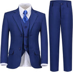 Boys Suit for Kids Teens Formal 5 Piece Tuxedo Suit Set by Lycody