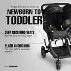 BabyCruiser Double Stroller Newborn and Toddler – Compact Side by Side Twin - Image 4