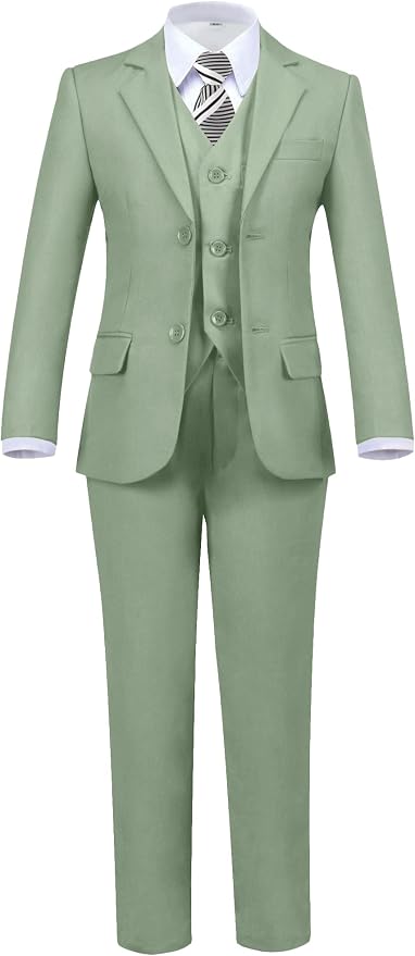 Boys' 5 Piece Formal Suit Set by Hipfun