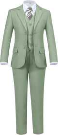 Boys' 5 Piece Formal Suit Set by Hipfun