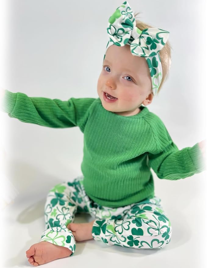 HINTINA Infant Baby Girl Knit Pullover Long Sleeve Sweater Outfits Fall Winter - Image 3