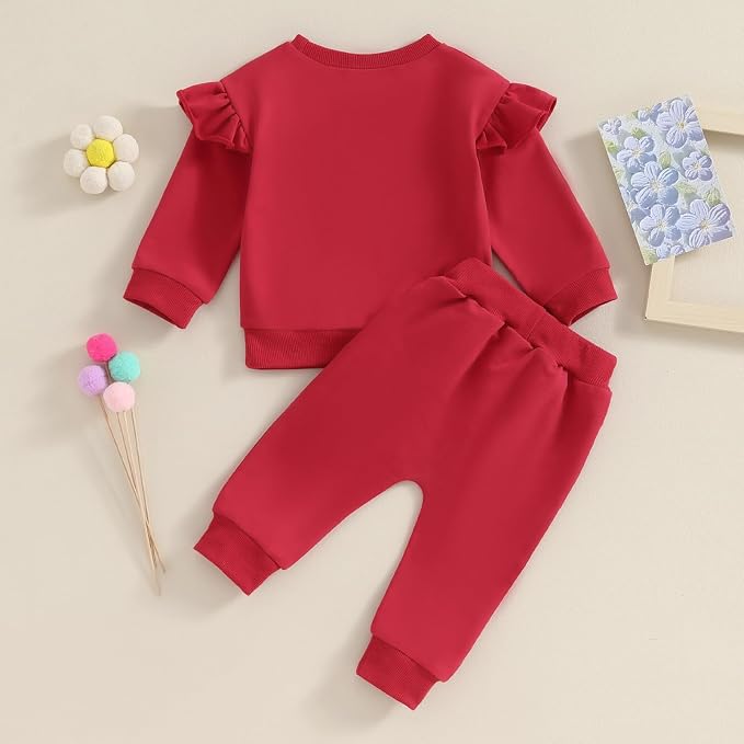Hnyenmcko Newborn Baby Girl Clothes Waffle Long Sleeve Floral Sweatshirt Shirt - Image 6