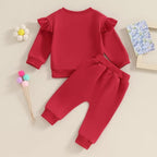 Hnyenmcko Newborn Baby Girl Clothes Waffle Long Sleeve Floral Sweatshirt Shirt - Image 6