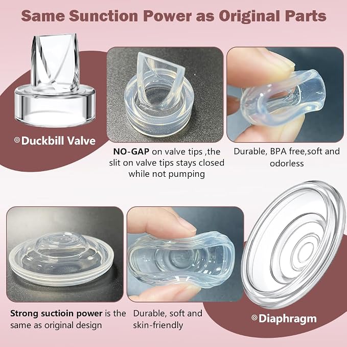 6pcs Duckbill Valves and 4pcs Silicone Diaphragm Compatible - Image 5