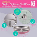 Elk and Friends Stainless Steel Divided Plates - Image 2