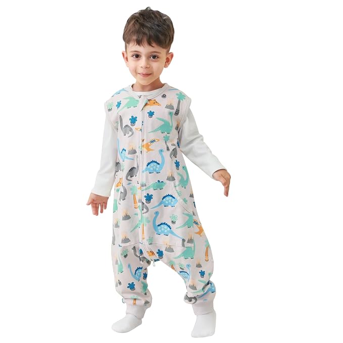 WONDAY Baby Sleep Sack with Feet, Toddler Wearable Blanket with Leg 0.5 Tog by WONDAY