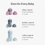Herobility Double Anti-Colic Silicone Nipples, Baby Bottle Teats, Breast Like - Image 2