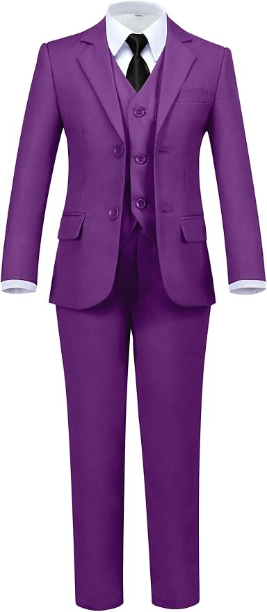 Boys' 5 Piece Formal Suit Set by Hipfun