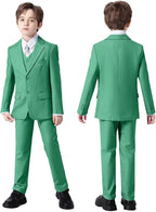 Boys Suit Set Slim Fit Kids Formal Suits Toddler Tuxedo Wedding Prom Classic - Image 5