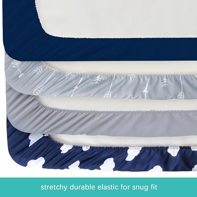 4-Pack Fitted Pack and Play Sheets - Image 4