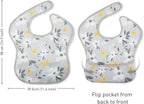 Mess Proof Baby Bib 3 Pack, Waterproof Led Weaning Baby Feeding Bibs - Image 3