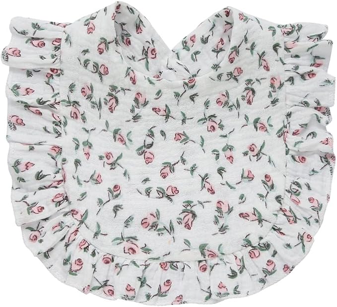 4 PACK Solid Muslin Baby Drool Bibs Set - Image 3