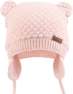 XIAOHAWANG Baby Hat Cute Bear Toddler Earflap Beanie Warm - Image 5
