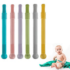 Fu Store Hollow Teether Tube Chew Straw Sensory Toy by FuStore
