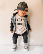Toddler Baby Boy Clothes Solid Color Long Sleeve Crewneck Sweatshirt Top Casual - Image 2
