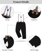 nilikastta Boy Suit Toddler Boy Outfit Boy Dress Shirt - Image 3