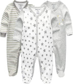 Kiddiezoom Baby and Toddler Boys'Snug Fit Footed One-Piece Romper Jumpsuit - Image 5