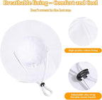 Baby Girl Sun Hat with UPF 50+ Outdoor Adjustable Beach Hat with Wide Brim - Image 3