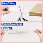 Clear Soft Corner Protectors for Furniture Strip, 2in x9.84FT, 2 Rolls - Image 4