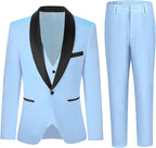 Boys Suit for Toddler Tuxedo Kids Formal Suits Set 5 Pieces Wedding Outfit by SHINFAN