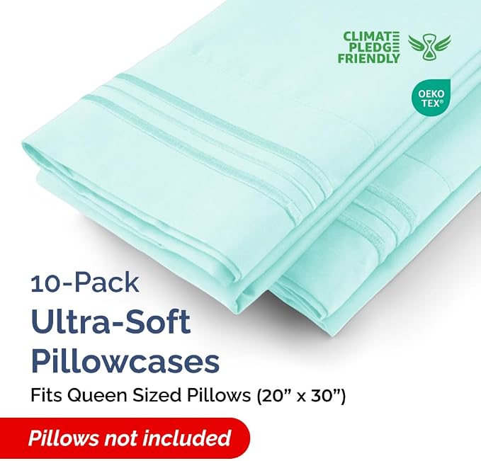 Queen Pillow Cases Set of 10 - Image 2