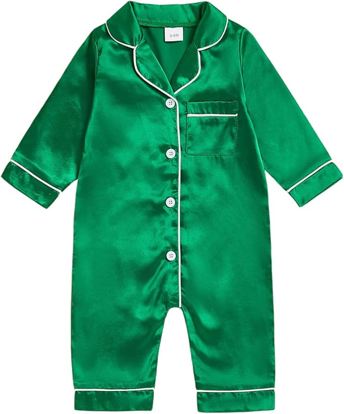 MAINESAKA Newborn Baby Girl Boy One Piece Pajama Romper Sleep Jumpsuit Silk by MAINESAKA