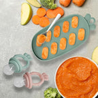 Baby Food Fruit Feeder, Breastmilk Baby Popsicle Molds, Silicone Teether - Image 7