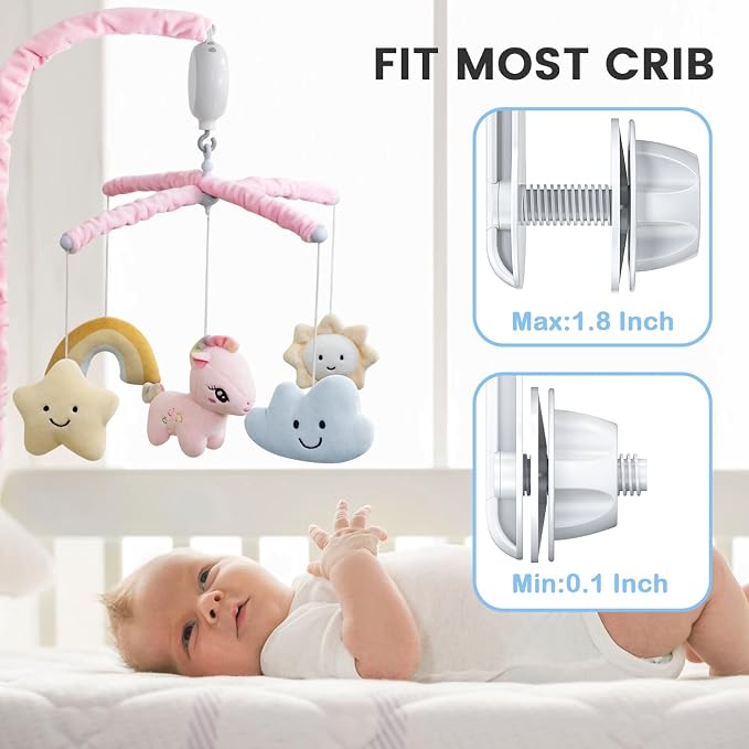 Feisike Crib Mobile for Girls - Image 6