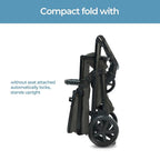 Mompush Baby Stroller, Convertible 2-in-1, Infant Car Seat Compatible, Includes - Image 5